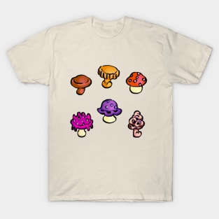 all mushroom forage items T-Shirt